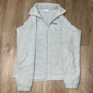 Columbia Gray Casual Zip-Up Jacket